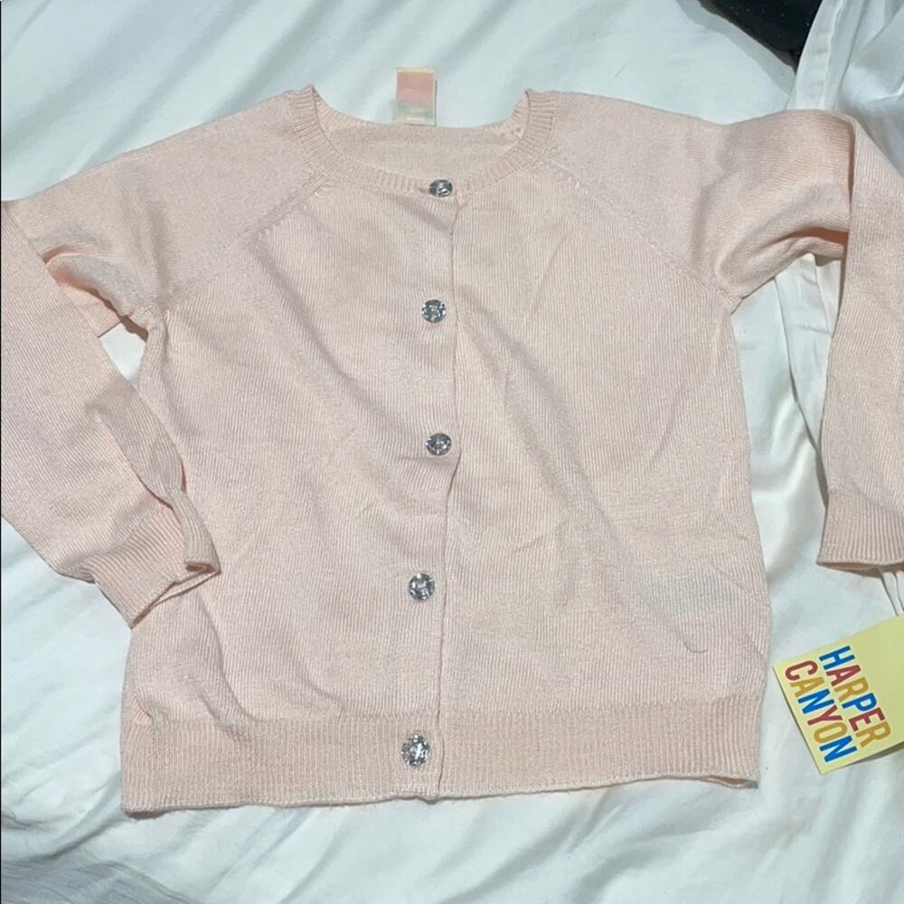 Harper canyon blush peach like cardigan NWT